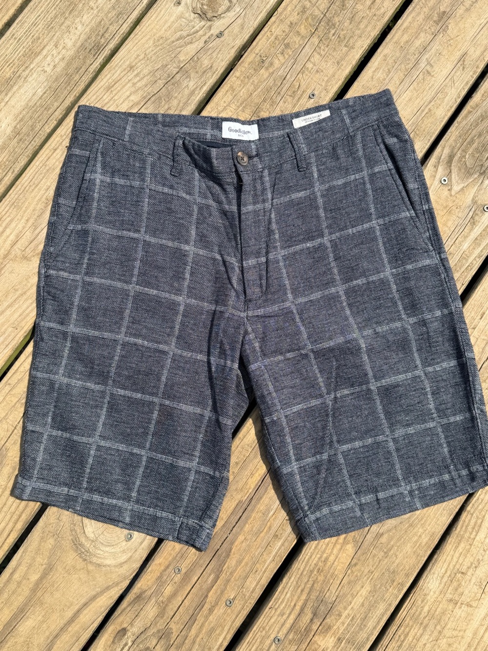 Cotton/linen blend men’s Linden short